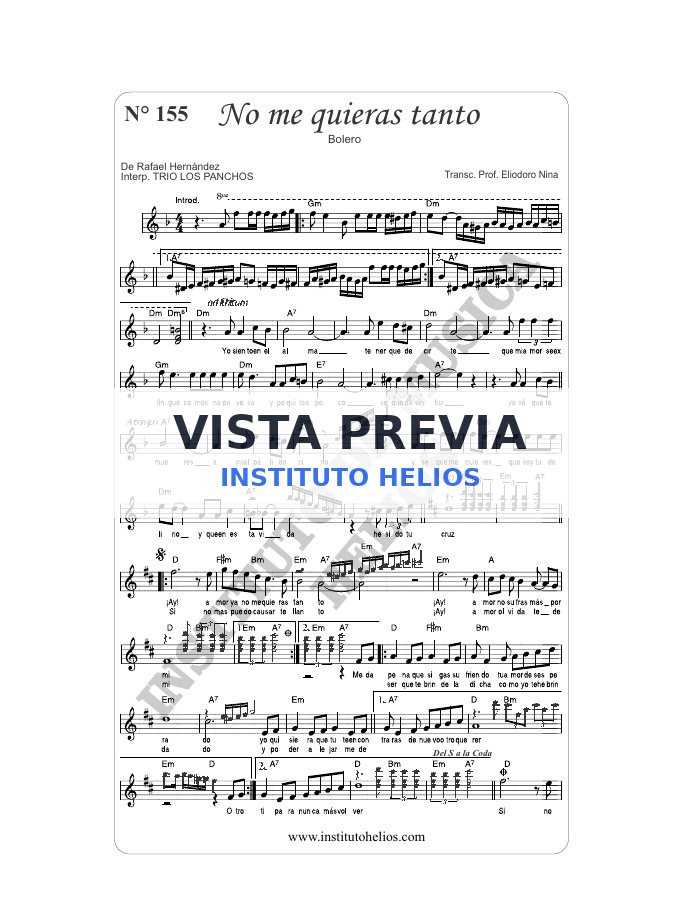 Vista previa de No me quieras tanto